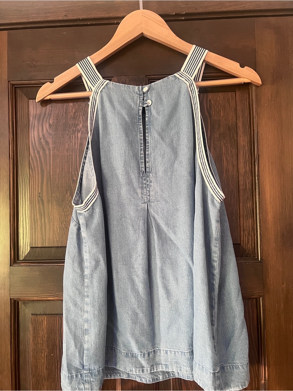 cloth & stone Denim Stripe Trim Tank - Picture 3 of 8